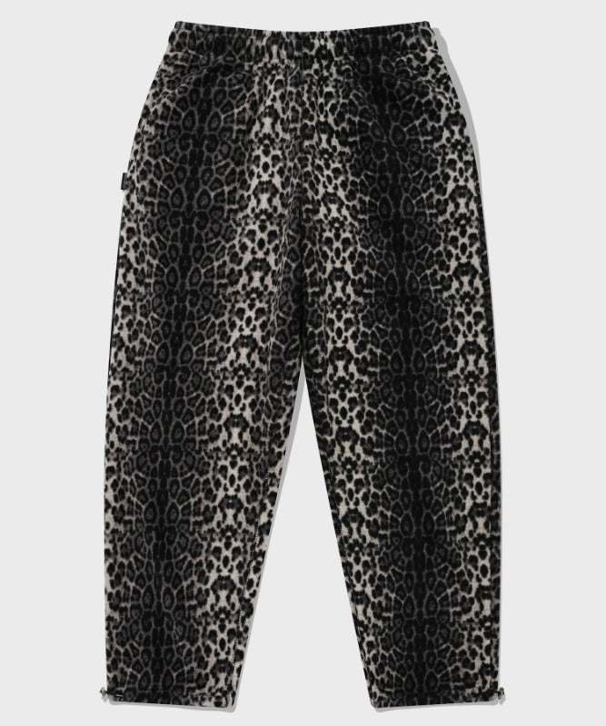 セイントペイン(SAINTPAIN)  SP LEOPARD FLEECE TRAINING PANTS-BLACK