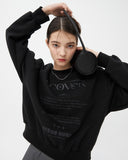 NCOVER(エンカバー)IN TO THE HEAVEN TEXT SWEATSHIRT-BLACK