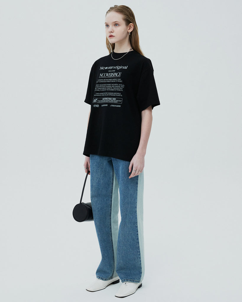 NCOVER(エンカバー)NCOVER PLANET TEXT TSHIRT-BLACK