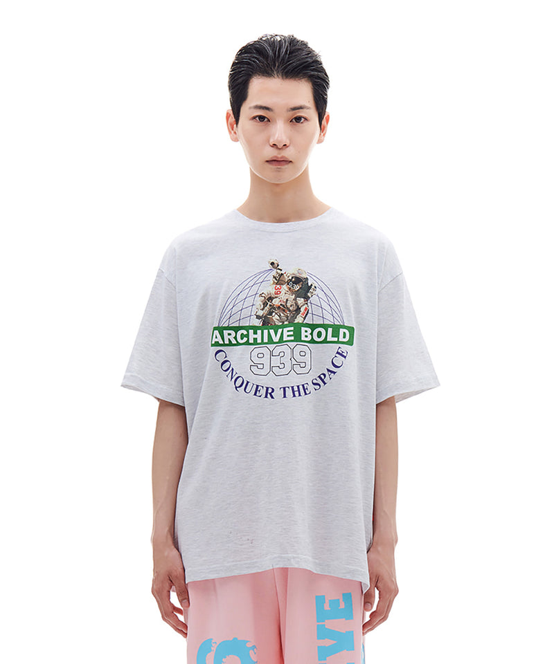 ARCHIVE BOLD (アーカイブボールド) CONQUER THE SPACE T-SHIRTS (GRAY)