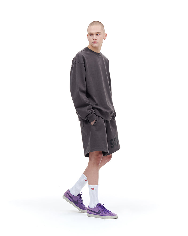 ARCHIVE BOLD (アーカイブボールド) 939 LOGO SWEAT SHORTS (DARK GRAY)