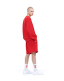 ARCHIVE BOLD (アーカイブボールド) 939 LOGO SWEAT SHORTS (DEEP RED)