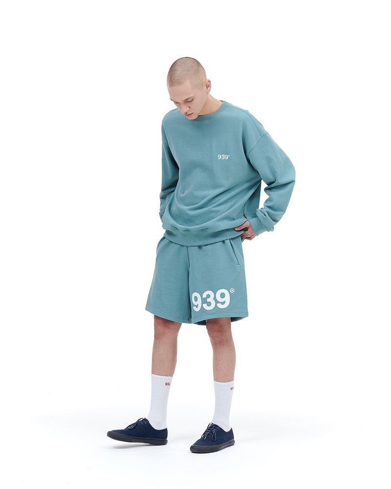 ARCHIVE BOLD (アーカイブボールド) 939 LOGO SWEAT SHORTS (MINT)