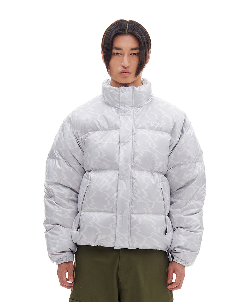 ARCHIVE BOLD (アーカイブボールド) NOISE PUFFER DOWN JACKET (GRAY)