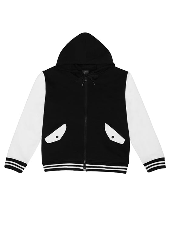 FM91.02 (エフエム91.02) BASEBALL ZIPUP black(ivory)