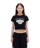 ARCHIVE BOLD (アーカイブボールド) DAISY CROP TOP (BLACK)