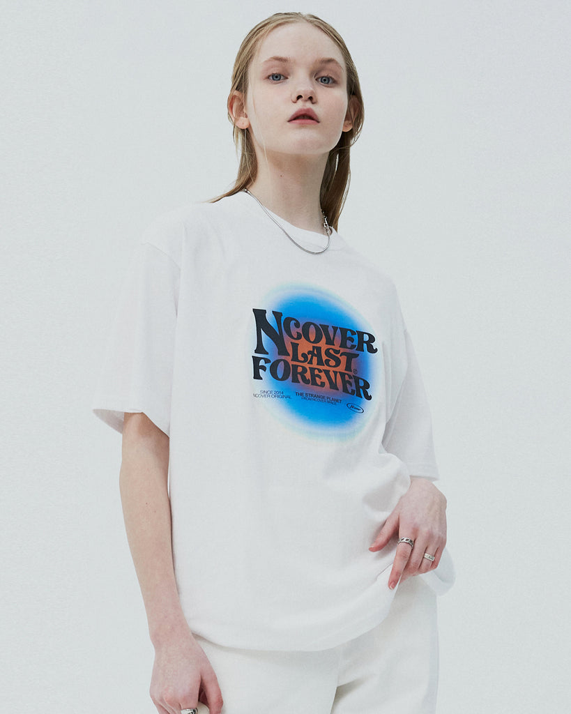NCOVER(エンカバー)LAST FOREVER GRADATION TSHIRT-BLUE