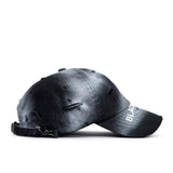 ブラックブロンド(BLACKBLOND) BBD Ripped Sprayed Custom Covered Logo Cap (Black)
