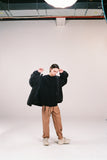 ディープリーク(DPRIQUE) OVERSIZED SHEARLING JACKET - GREY