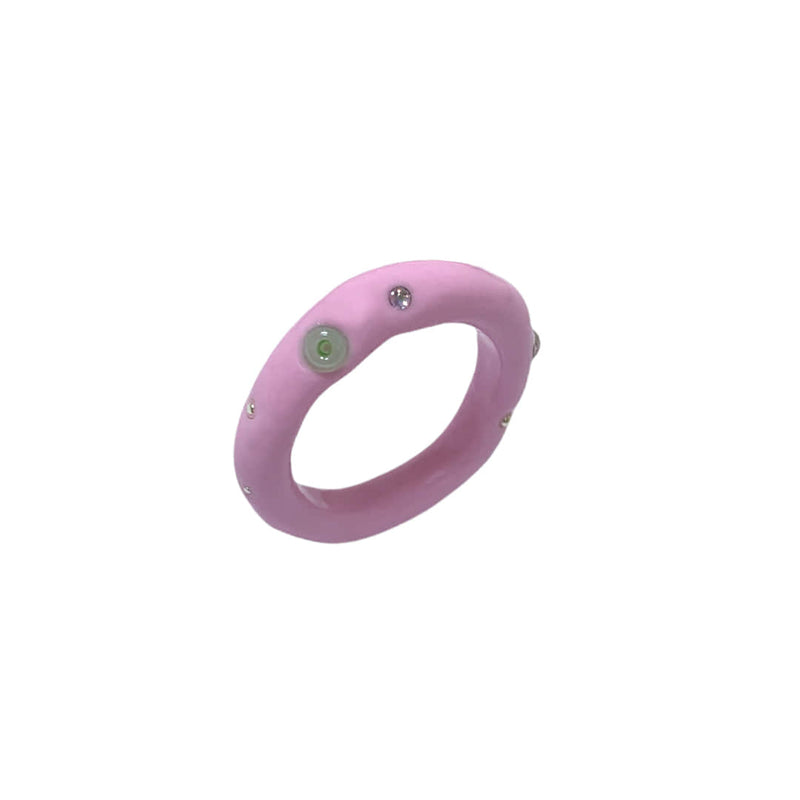 Nff(エヌエフエフ) 	 color beads ring_pink