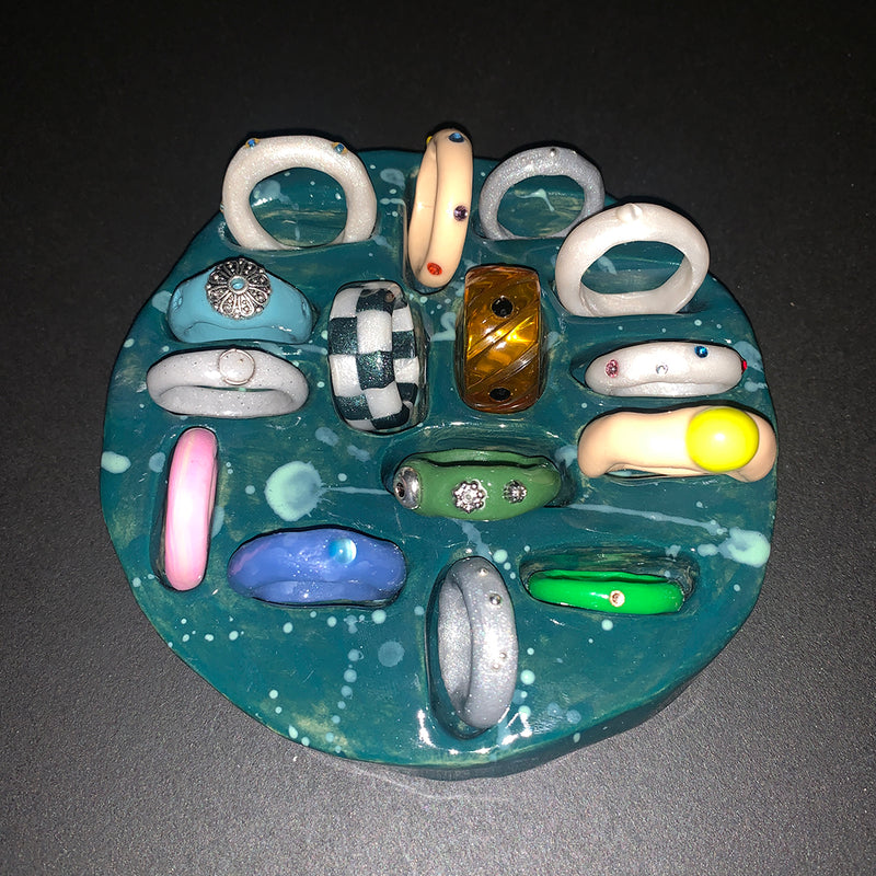 Nff(エヌエフエフ) 	 ceramic_ring holder (green)