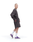 ARCHIVE BOLD (アーカイブボールド) 939 LOGO SWEAT SHORTS (DARK GRAY)