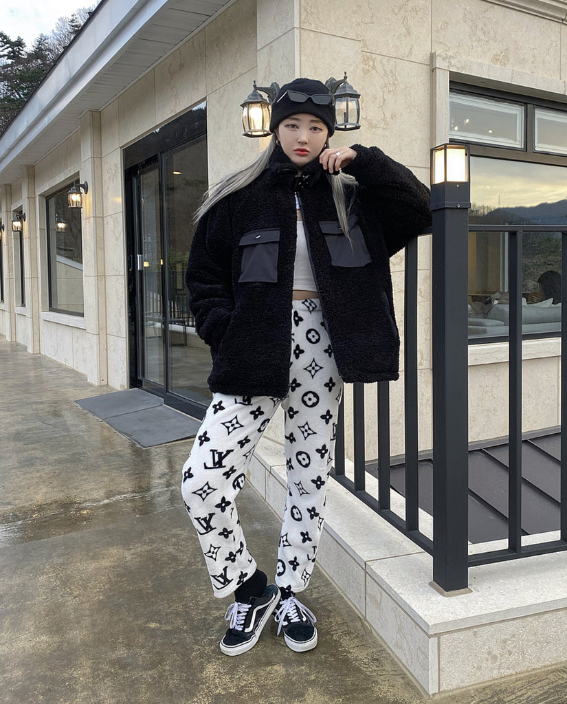 DAYDAF (デイダフ) DAYDAF COBRA BUCKLE FLEECE JACKET - BLACK