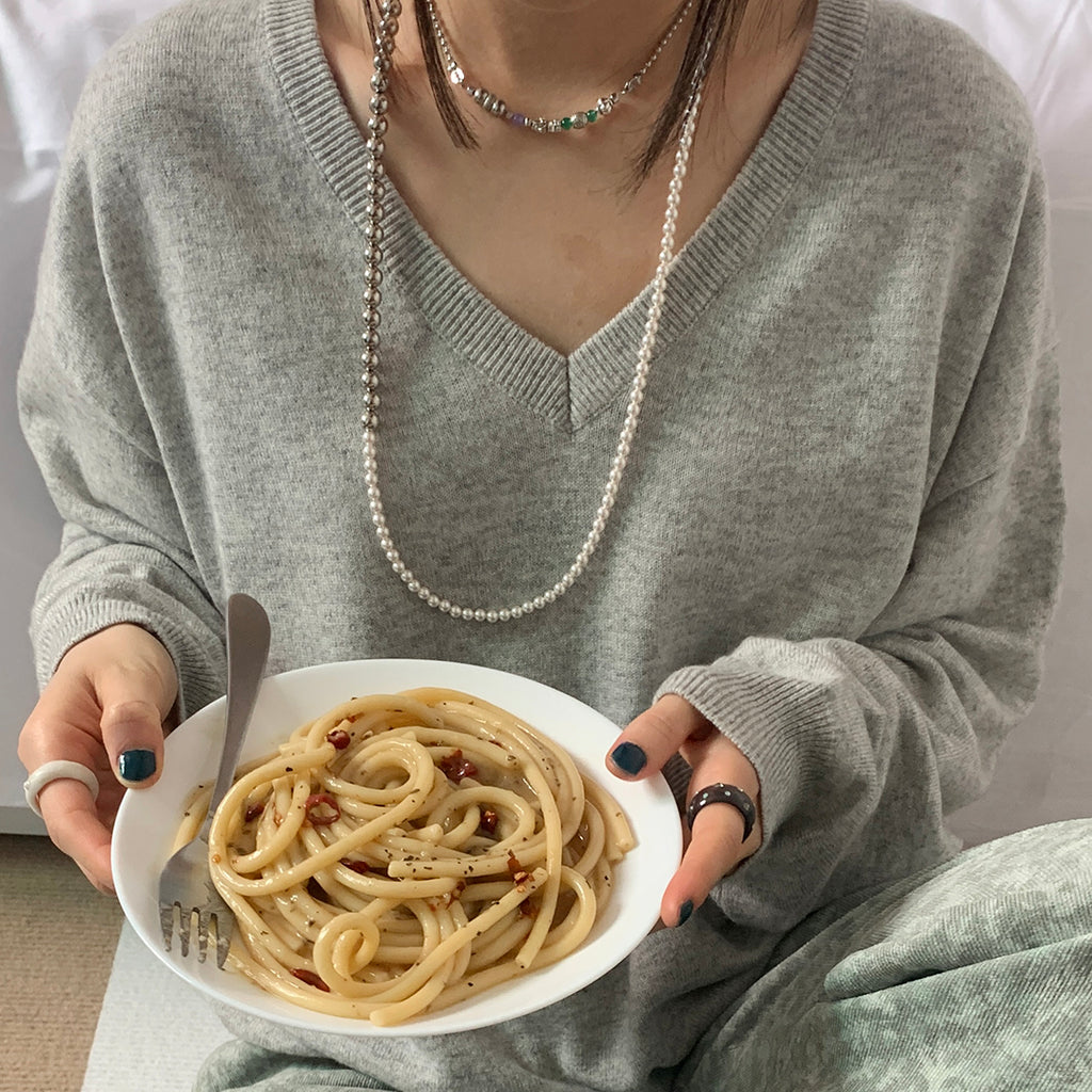 Nff(エヌエフエフ) 	 antique gemstone 2way necklace