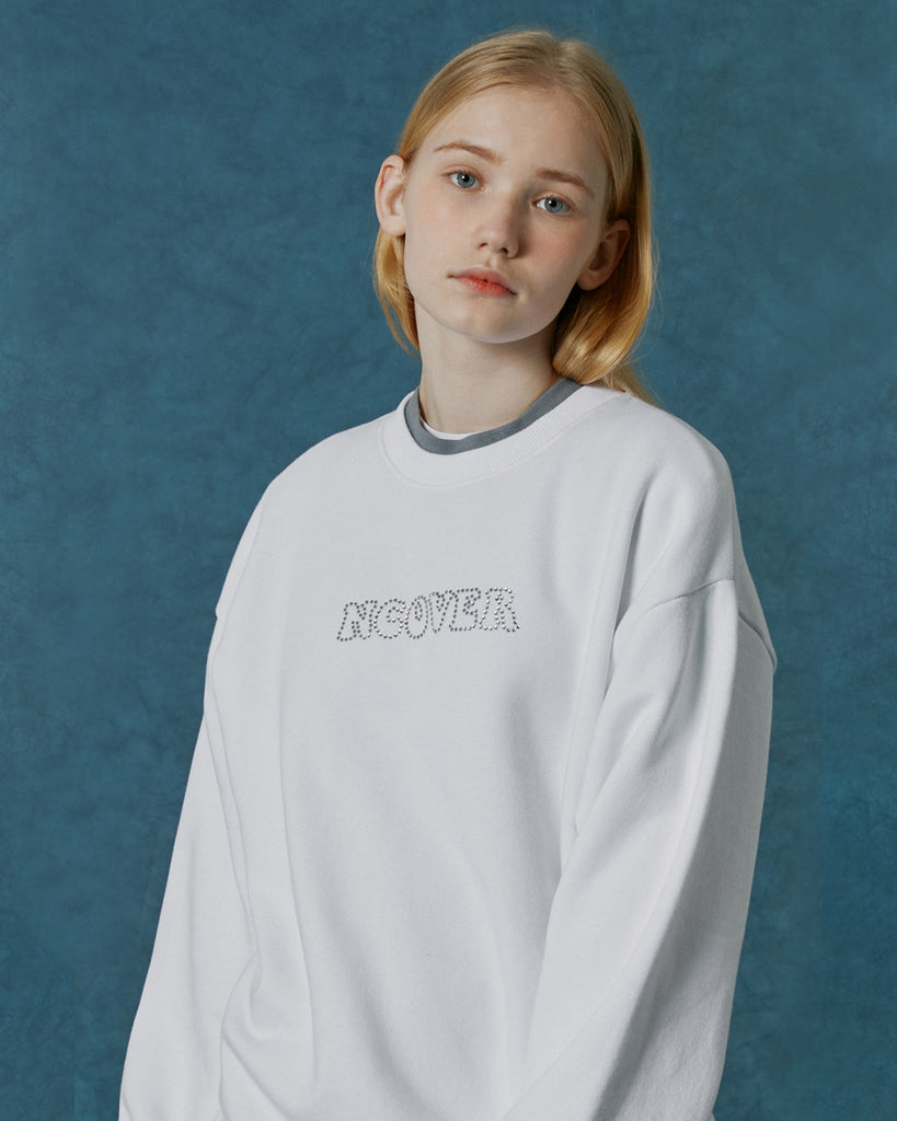 NCOVER(エンカバー)HOTFIX LOGO SWEATSHIRT-WHITE