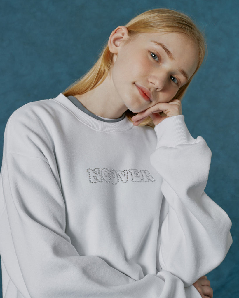 NCOVER(エンカバー)HOTFIX LOGO SWEATSHIRT-WHITE