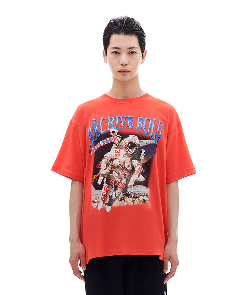 ARCHIVE BOLD (アーカイブボールド) 939 SPACE MAN T-SHIRTS (CHERRY PINK)