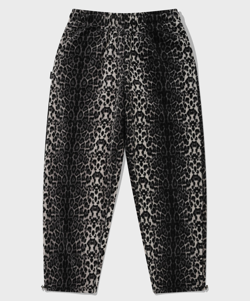 セイントペイン(SAINTPAIN)  SP LEOPARD FLEECE TRAINING PANTS-BLACK