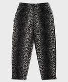 セイントペイン(SAINTPAIN)  SP LEOPARD FLEECE TRAINING PANTS-BLACK