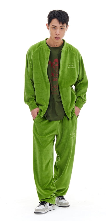 ARCHIVE BOLD (アーカイブボールド) VELOUR JACKET (GREEN)