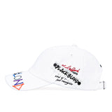 ブラックブロンド(BLACKBLOND) BBD Slogan Patch Rainbow Graffiti Logo Cap (White)