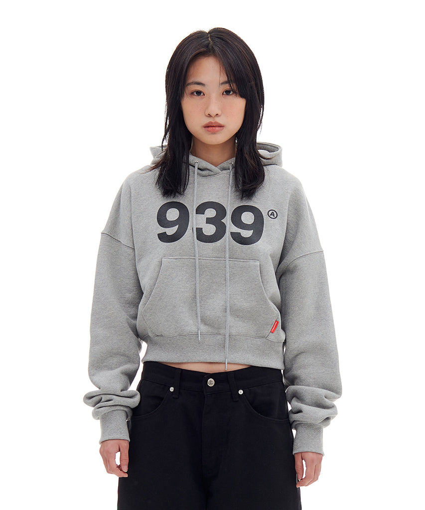 ARCHIVE BOLD (アーカイブボールド) 939 LOGO CROP HOOD (GRAY)