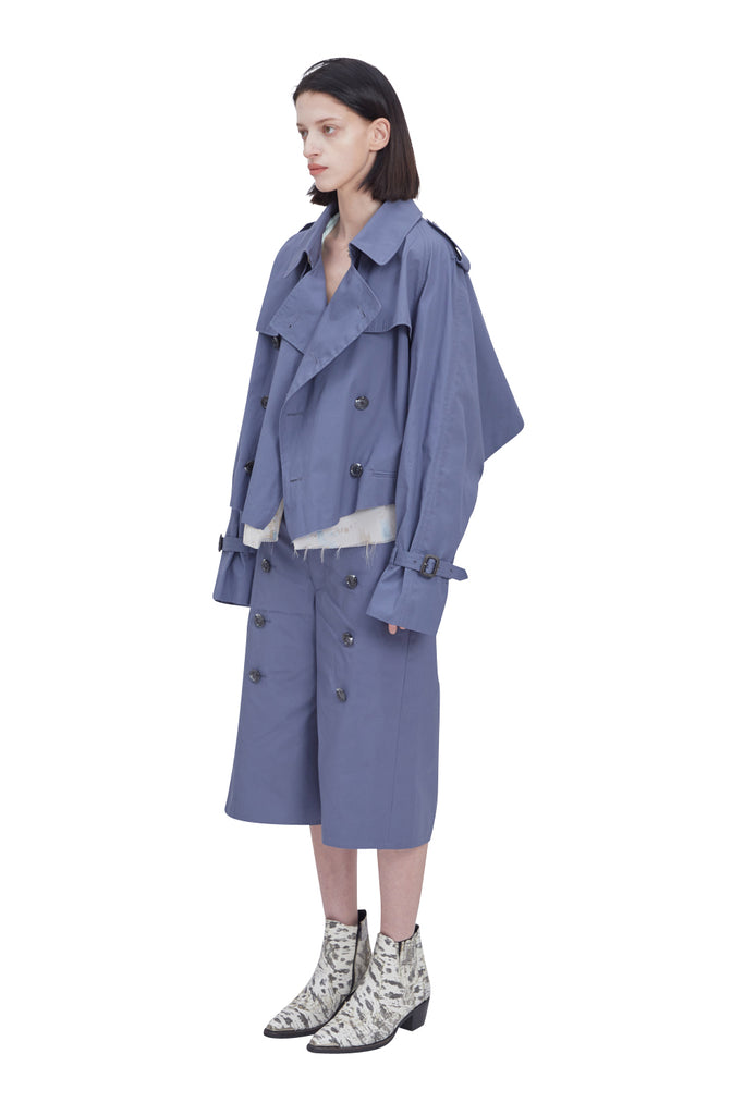 レイブレス(LABELESS) LIGHT BLUE PUREZA TRENCH JACKET