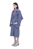 レイブレス(LABELESS) LIGHT BLUE PUREZA TRENCH JACKET
