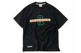 QUIETIST (クワイエティスト) Q Diagonal Logo T-Shirts (black)