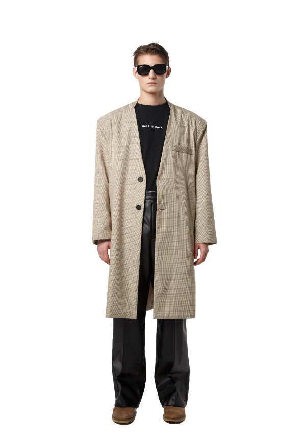 INPREP (インプレップ)CHECKED LONG BLAZER