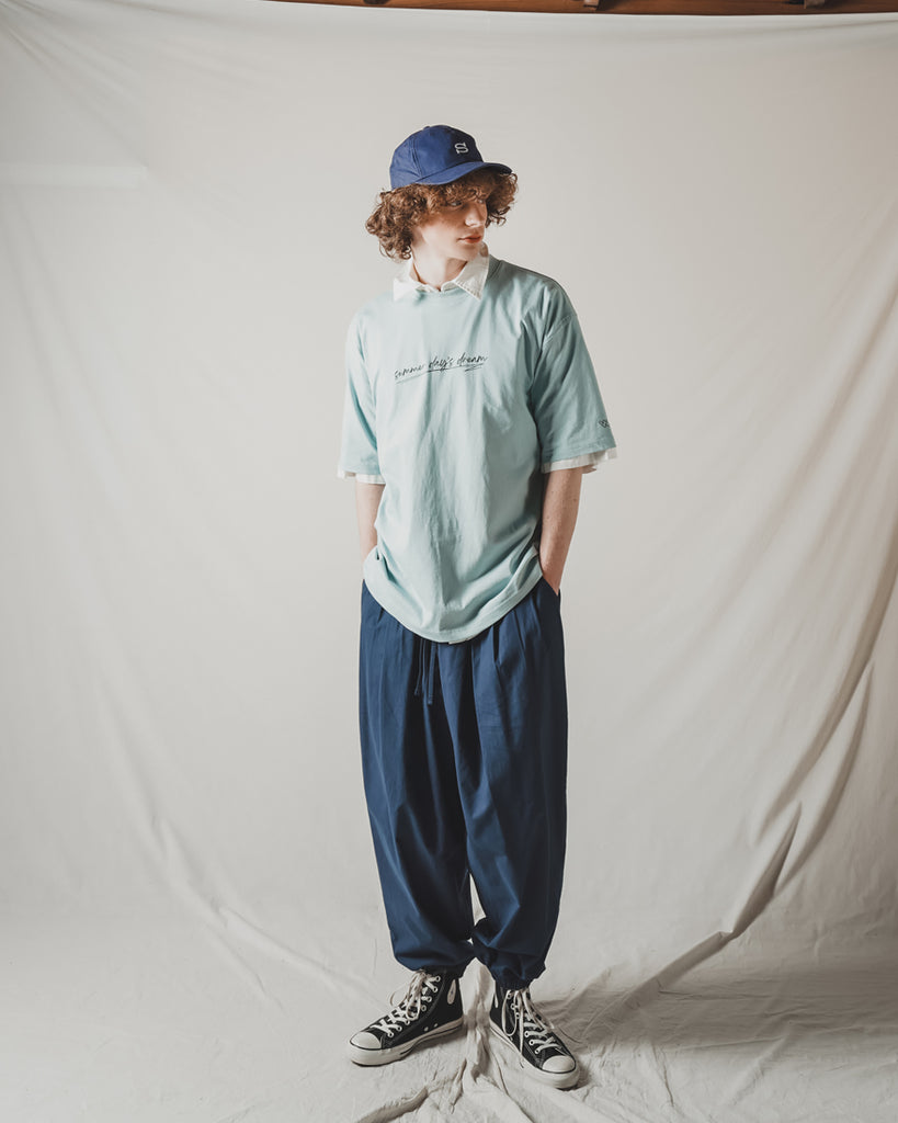 ダブルユーブイプロジェクト(WV PROJECT) Rocky Banding Cool Balloon Pants Navy CJLP7492