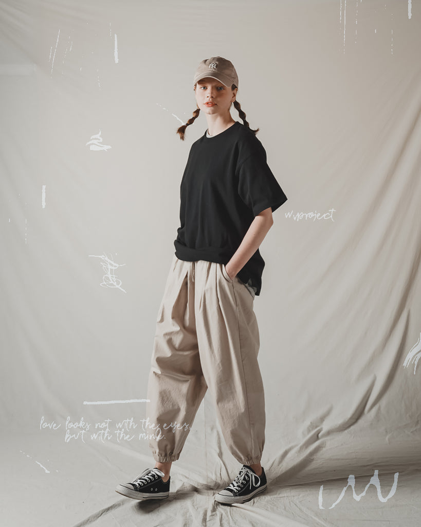 ダブルユーブイプロジェクト(WV PROJECT) Rocky Banding Cool Balloon Pants GreyBeige CJLP7492