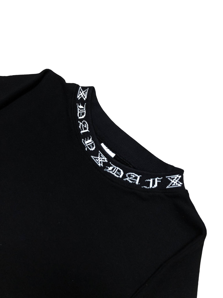 DAYDAF (デイダフ) DAYDAF NECK LOGO SLEEVE T-SHIRT (BLACK)
