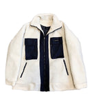 トレンディウビ(Trendywoobi) oversize fleece jacket Ivory