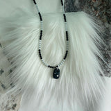 Nff(エヌエフエフ) 	 bead mix necklace_black
