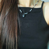 Nff(エヌエフエフ) 	 bead mix necklace_black