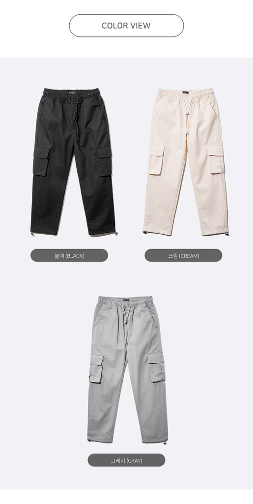 UNDERBASE(アンダーベース) String pocket cargo pants 3COLOR ISLP9043