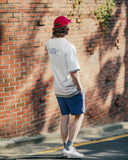 ダブルユーブイプロジェクト(WV PROJECT) Palm tree short-sleeved T-shirt Ivory JIST7503