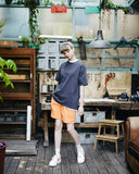ダブルユーブイプロジェクト(WV PROJECT) Town Pigment short-sleeved shirt Navy JIST7505