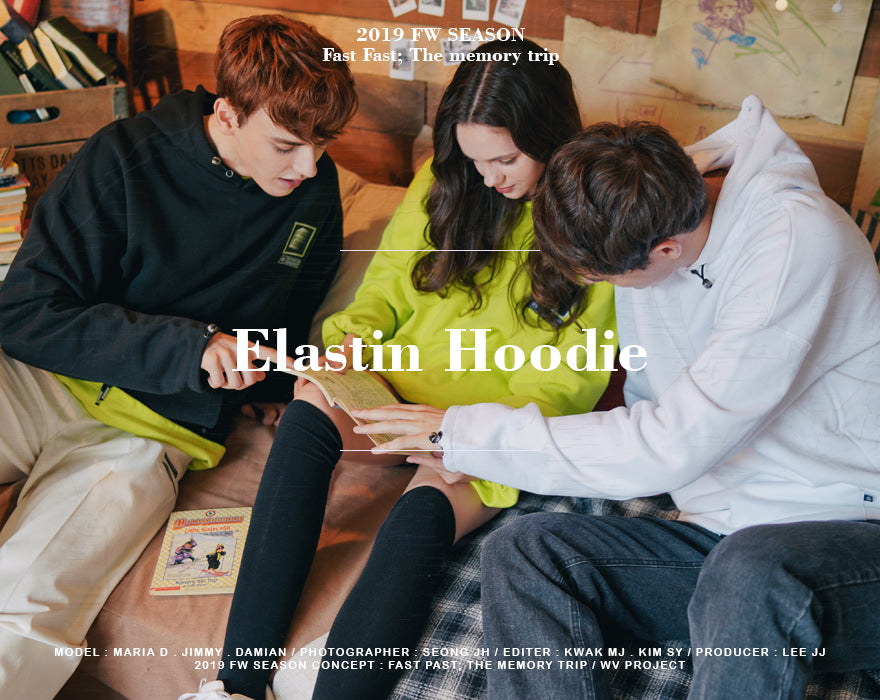 ダブルユーブイプロジェクト(WV PROJECT) Elastin Hoodie BLACK JJHD7322