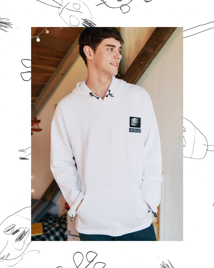 ダブルユーブイプロジェクト(WV PROJECT) Elastin Hoodie WHITE JJHD7322