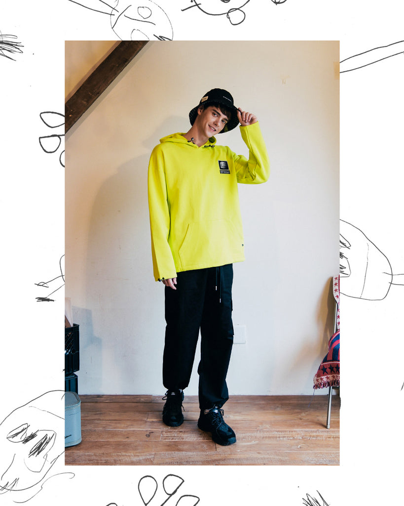 ダブルユーブイプロジェクト(WV PROJECT) Elastin Hoodie LIME JJHD7322