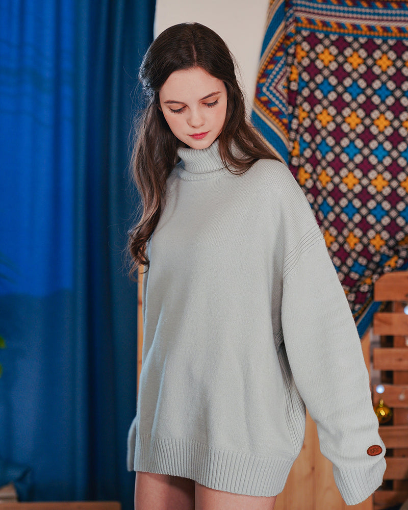 ダブルユーブイプロジェクト(WV PROJECT) CATHIE TURTLENECK KNIT GRAY JJKN7313