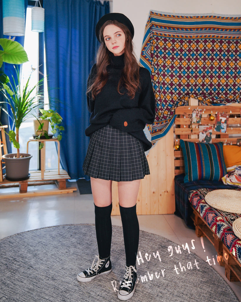 ダブルユーブイプロジェクト(WV PROJECT)CATHIE TURTLENECK KNIT BLACK JJKN7313