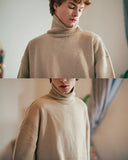 ダブルユーブイプロジェクト(WV PROJECT) CATHIE TURTLENECK KNIT BEIGE JJKN7313