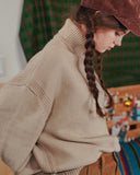ダブルユーブイプロジェクト(WV PROJECT) CATHIE TURTLENECK KNIT BEIGE JJKN7313