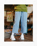ダブルユーブイプロジェクト(WV PROJECT) AGAIN BANDING WIDE PANTS LIGHTBLUE JJLP7321