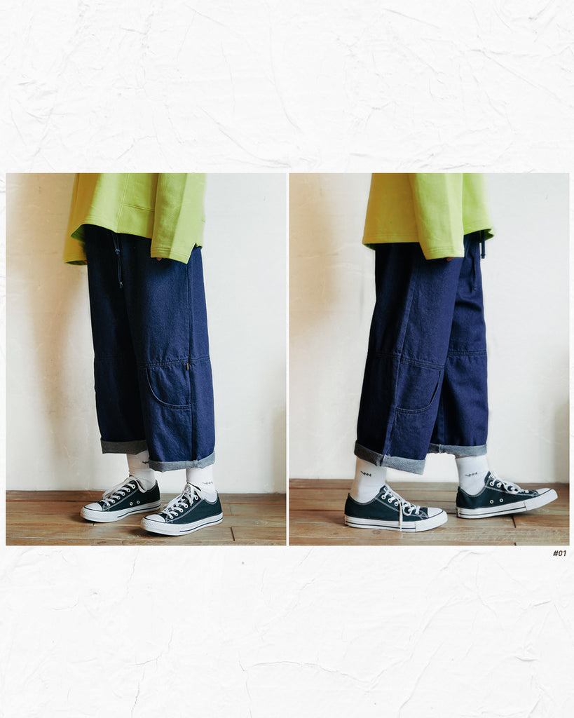 ダブルユーブイプロジェクト(WV PROJECT) AGAIN BANDING WIDE PANTS DEEPBLUE JJLP7321