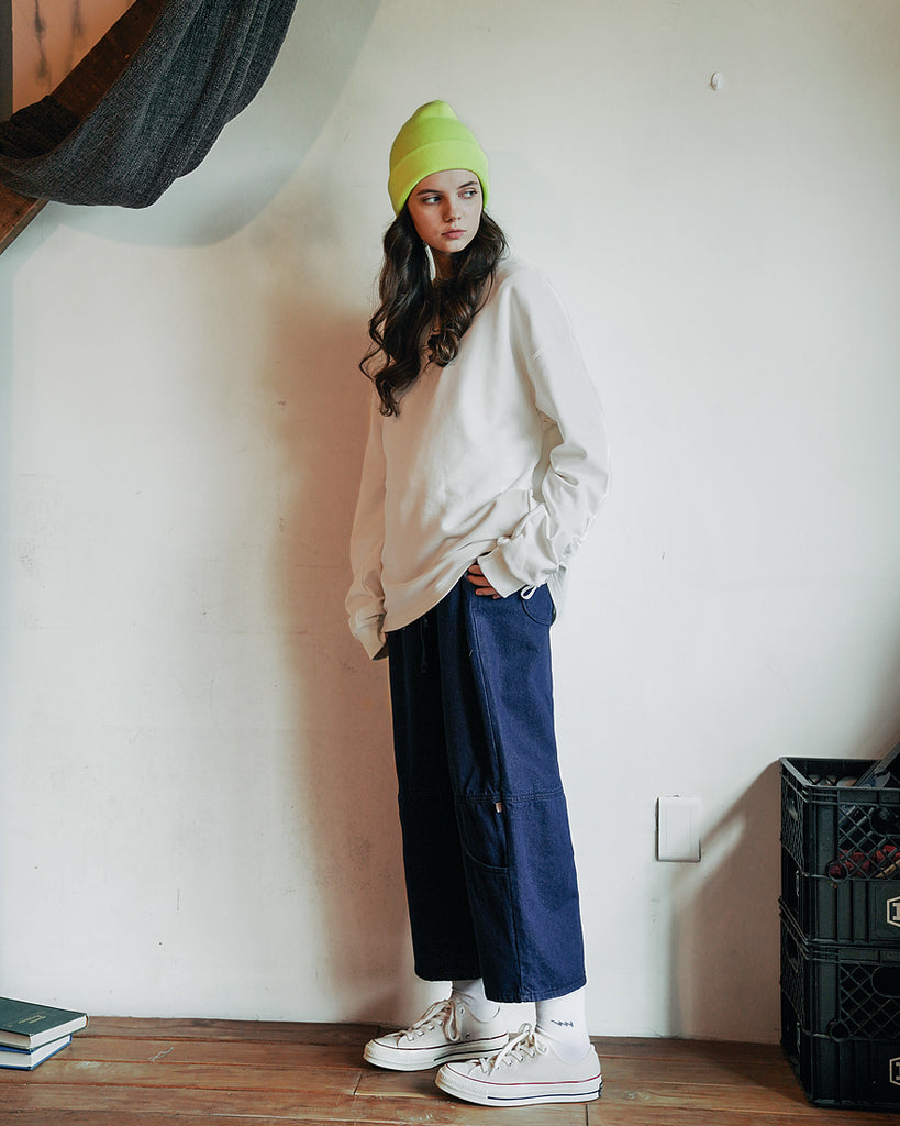 ダブルユーブイプロジェクト(WV PROJECT) AGAIN BANDING WIDE PANTS DEEPBLUE JJLP7321