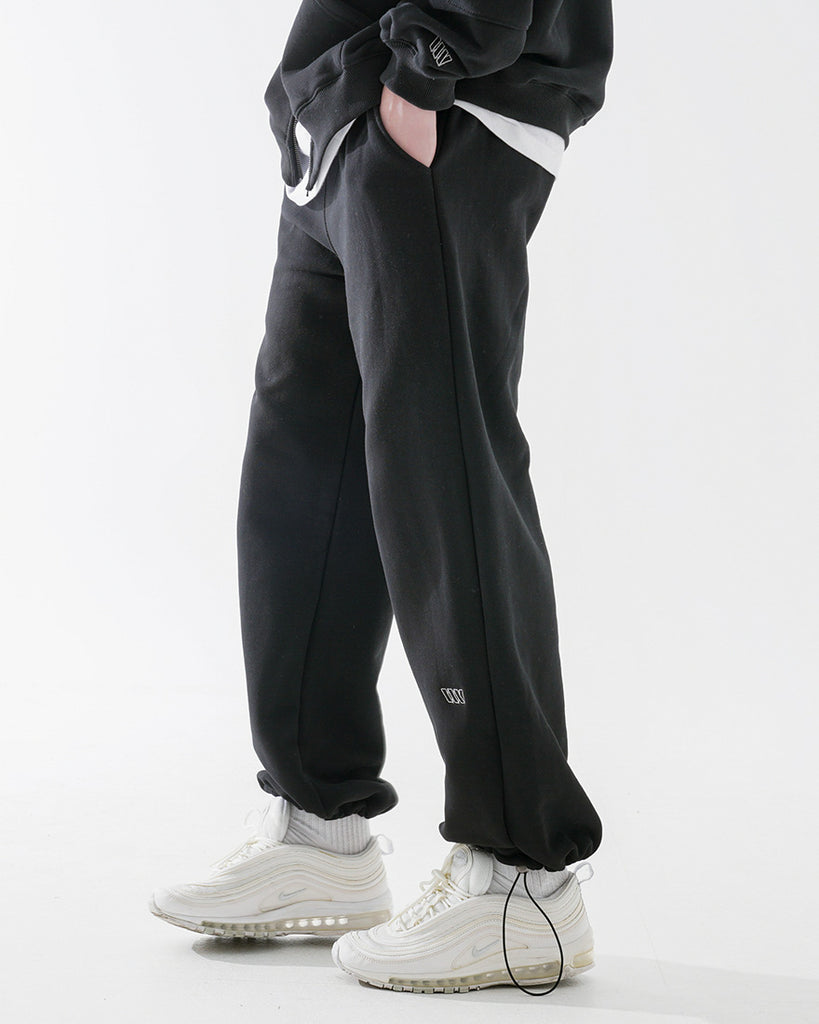 ダブルユーブイプロジェクト(WV PROJECT) Souffle Sweatpants Black JJLP7469